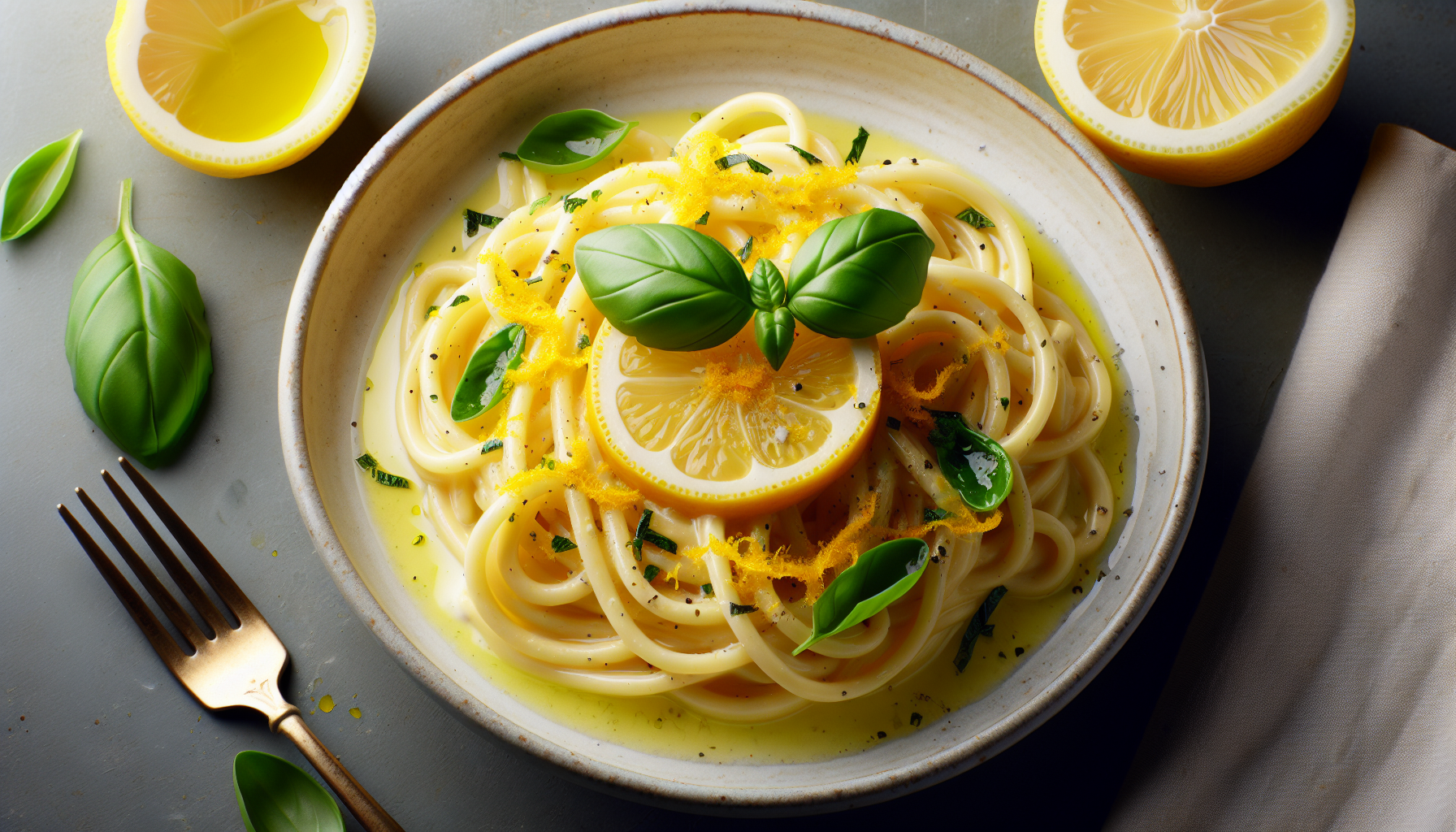 linguine al limone